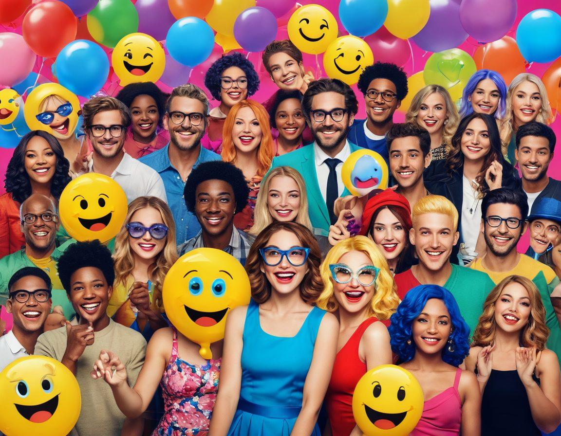 An inviting and colorful digital collage showcasing a lively virtual adult streaming scene, featuring a diverse group of engaging performers in vibrant costumes, surrounded by playful emojis and interactive chat bubbles, all set against a dynamic background that blends elements of excitement and curiosity. The atmosphere should feel exciting yet tasteful, appealing to a mature audience interested in exploring this unique world. super-realistic. vibrant colors. 3D.